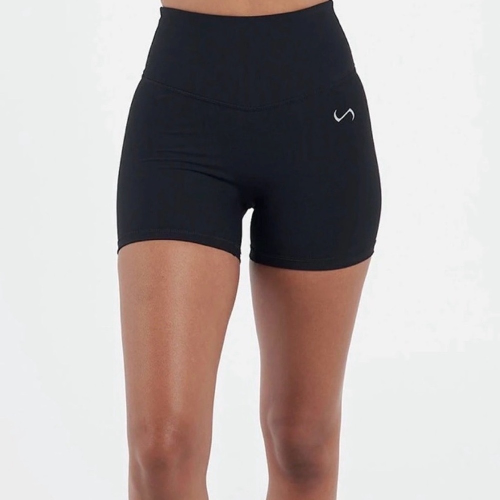 TLF Black High Rise Workout Shorts Size Small 4” Inseam Biker Gym